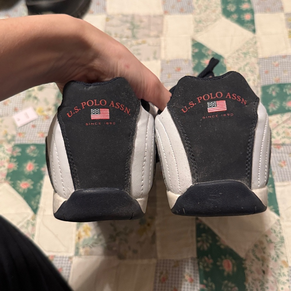 U.S. Polo Assn. Black and White Sneakers - Picture 5 of 7